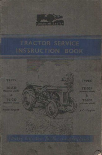 Ferguson tractor te d - 20, te-d