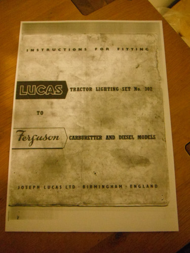 Ferguson tractor lucas - te, tractor-