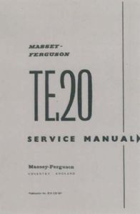 Ferguson tractor te20 workshop - te20,