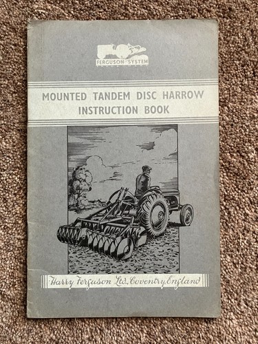 Ferguson mounted tandem disc - mounted,