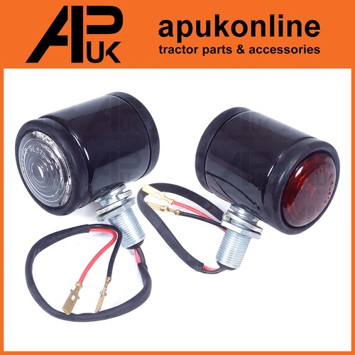 Black tractor side marker - black,